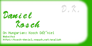 daniel kosch business card